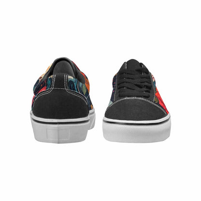 WOMEN'S Skulls Roses Melting Skulls Lace-Up Canvas Dreamcore Shoes