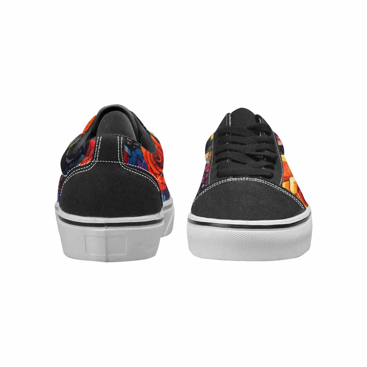 WOMEN'S Gothic Rose Lace-Up Canvas Vivid Sneakers