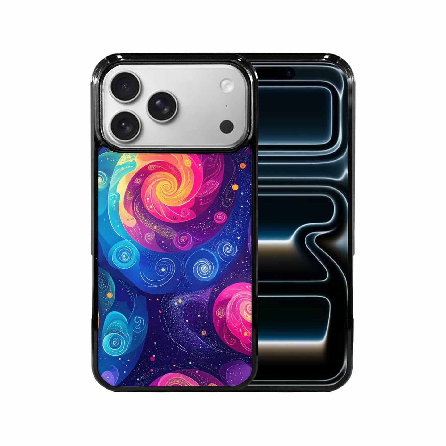 iPhone 17 Pro Max Case — Rose Galaxy Art Seamless Galaxy Space, Custom Printed Phone Case