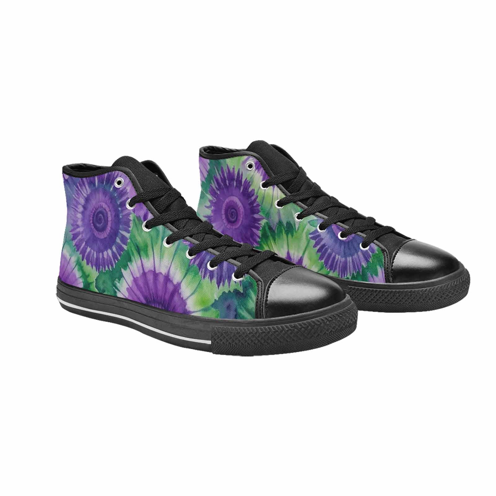 MEN'S Tie Dye - High Top Canvas Neon Fantasy Sneakers