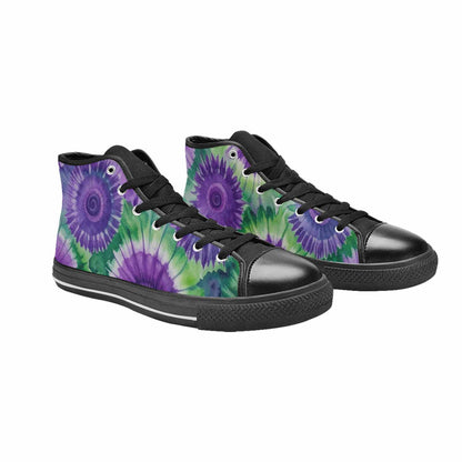 MEN'S Tie Dye - High Top Canvas Neon Fantasy Sneakers