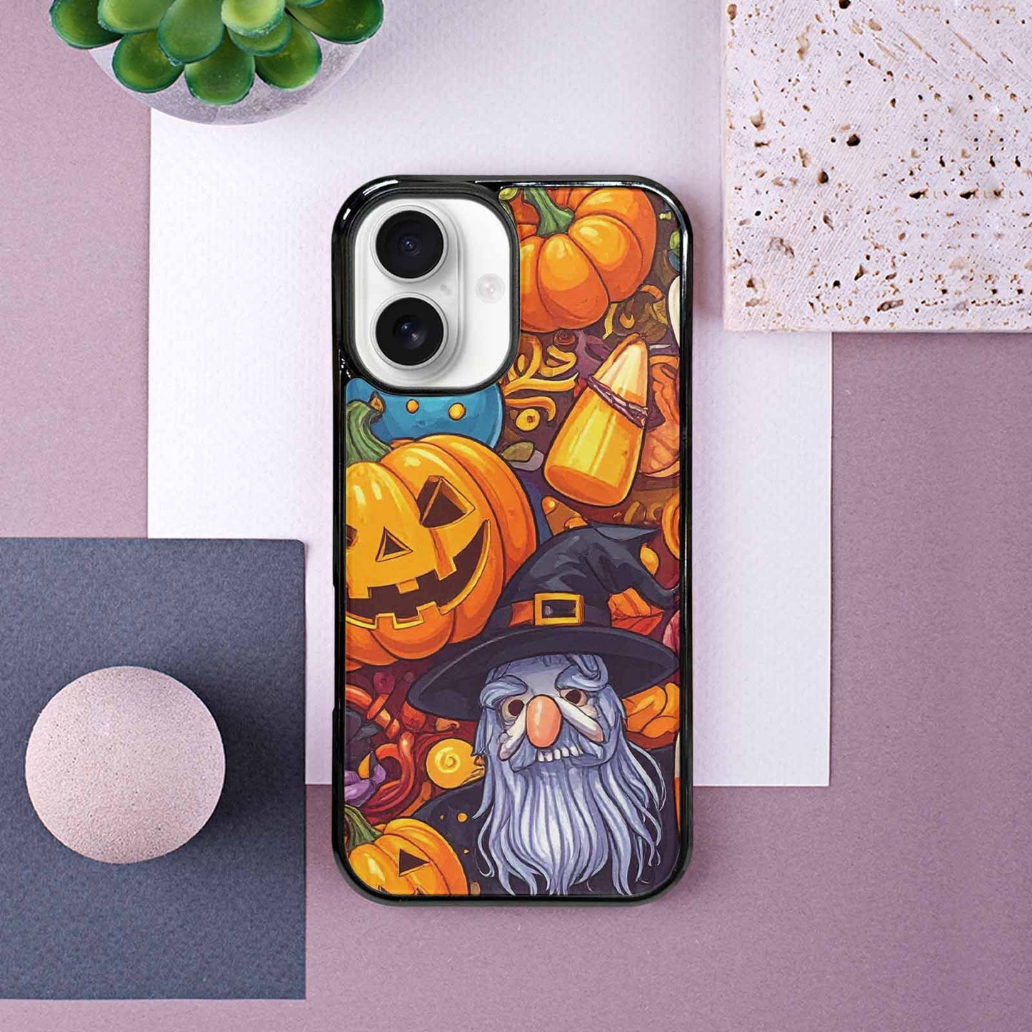 iPhone 16 Case — Halloween Art Print Edge To Edge, Customized Protective Case