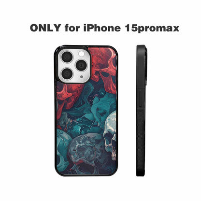 iPhone 15 Pro Max Case — Marble Skull Custom, Original Design Phone Case