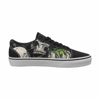 WOMEN'S Rainbow From Skull S Lace-Up Canvas Neon Fantasy Custom Shoes