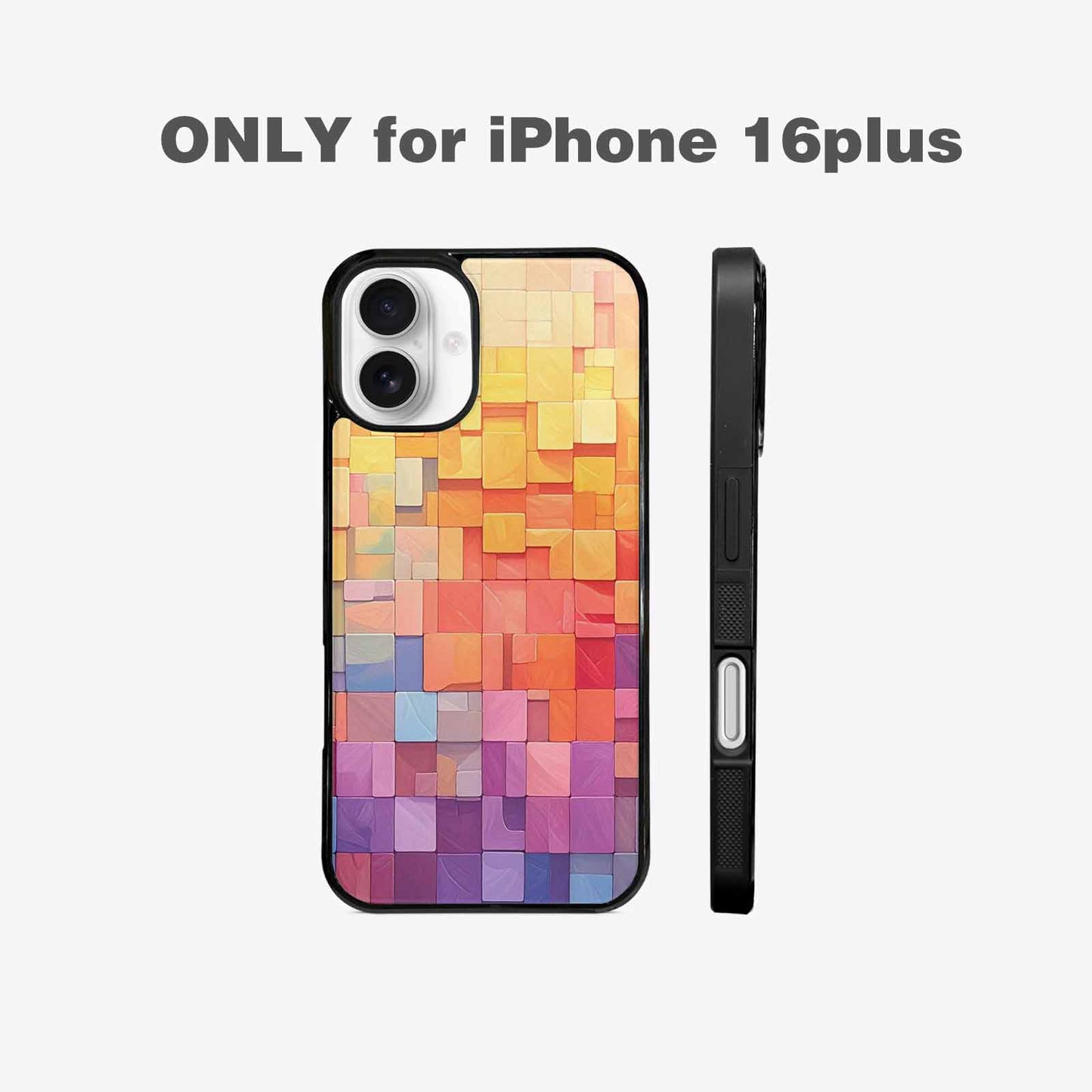 iPhone 16 Plus Case — Color Gradient Fade Pattern Hundreds Of, Custom Designed Case Cover