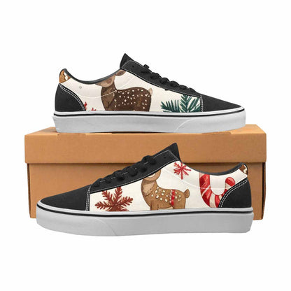 WOMEN'S Christmas Holly Snowflake Canvas Lace-Up Neon Fantasy Shoes