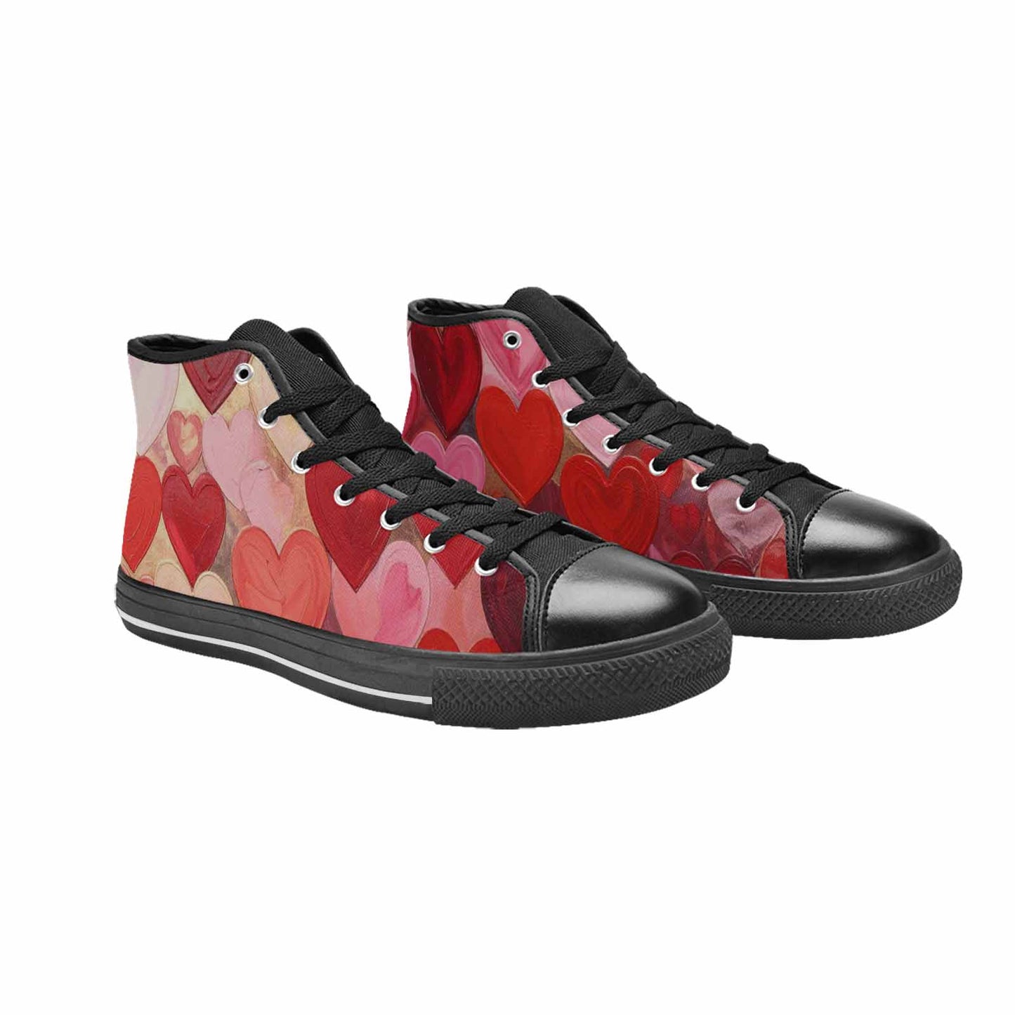WOMEN'S No Words Or High Top Canvas Surreal Custom Shoes