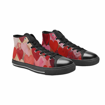 WOMEN'S No Words Or High Top Canvas Surreal Custom Shoes
