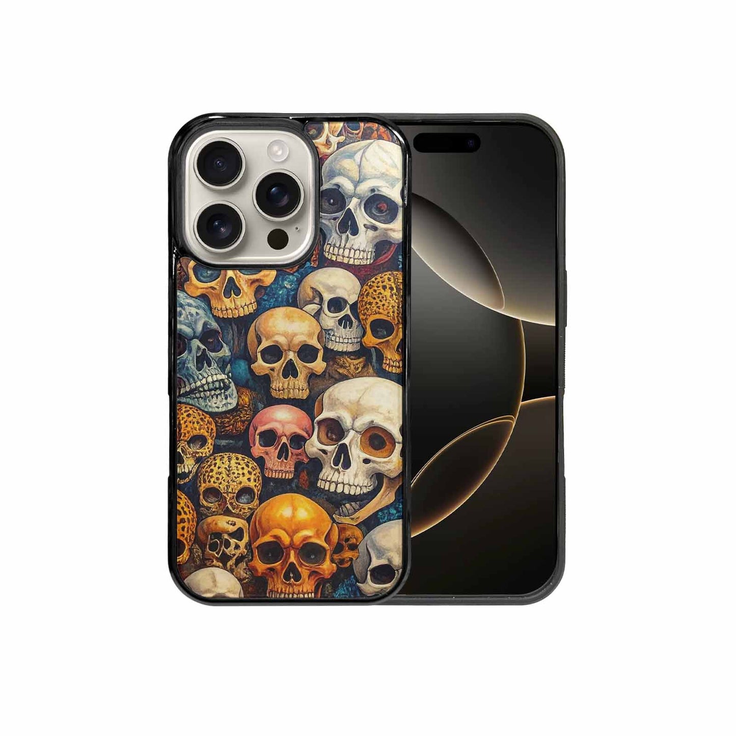 iPhone 16 Pro Case — Skulls Animal Printskulls Patt 0h1, Custom Art Phone Cover