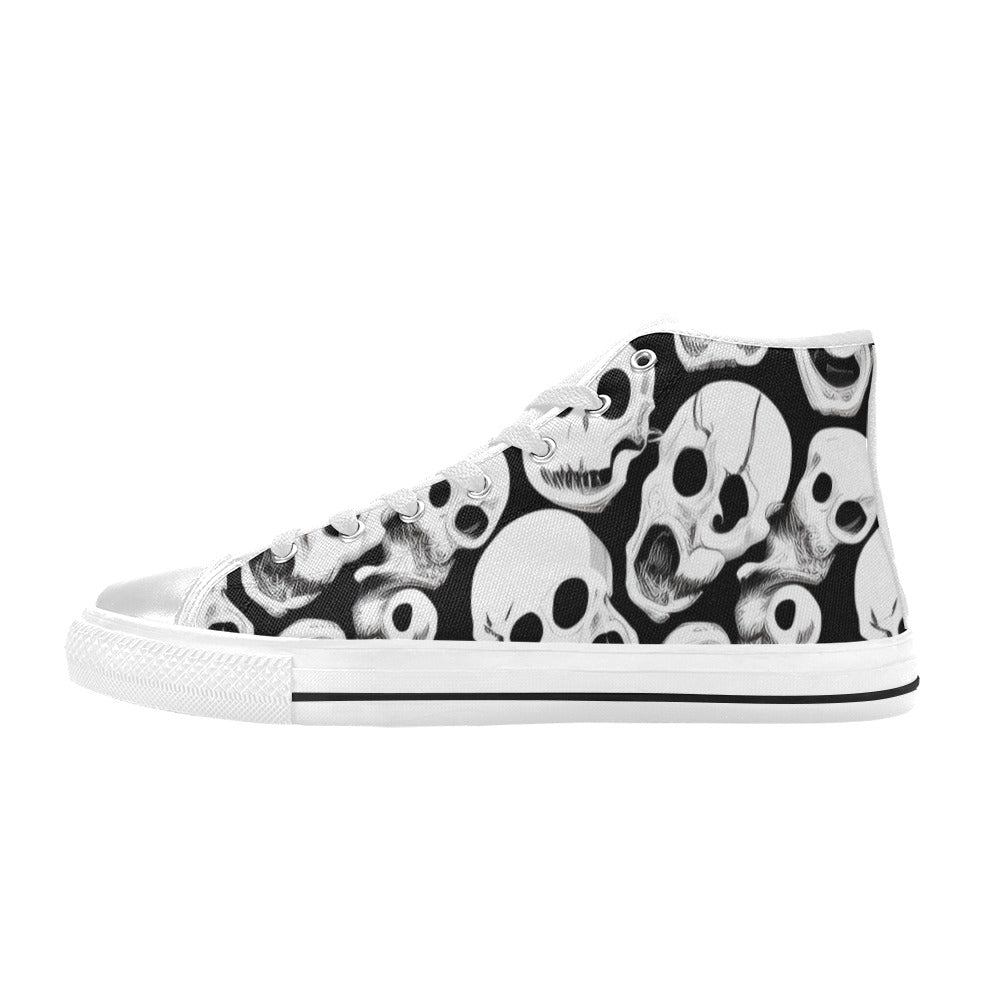 WOMEN'S Cc Skulls One Color High Top Canvas Vivid Sneakers