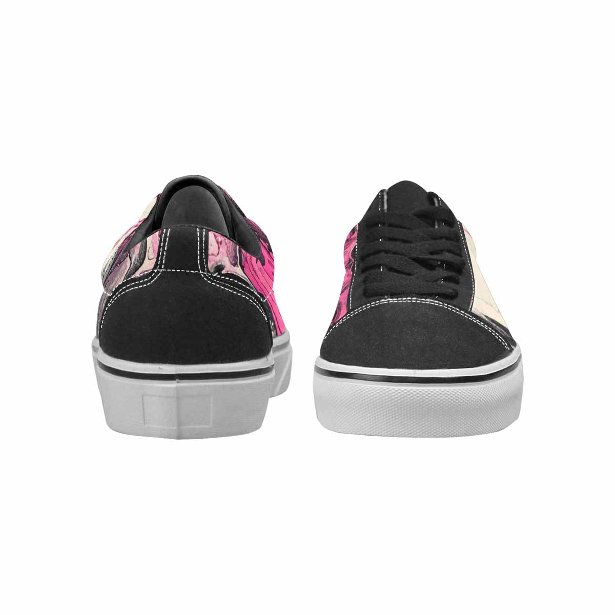WOMEN'S Rainbow From Skull S Lace-Up Canvas Cottagecore Sneakers