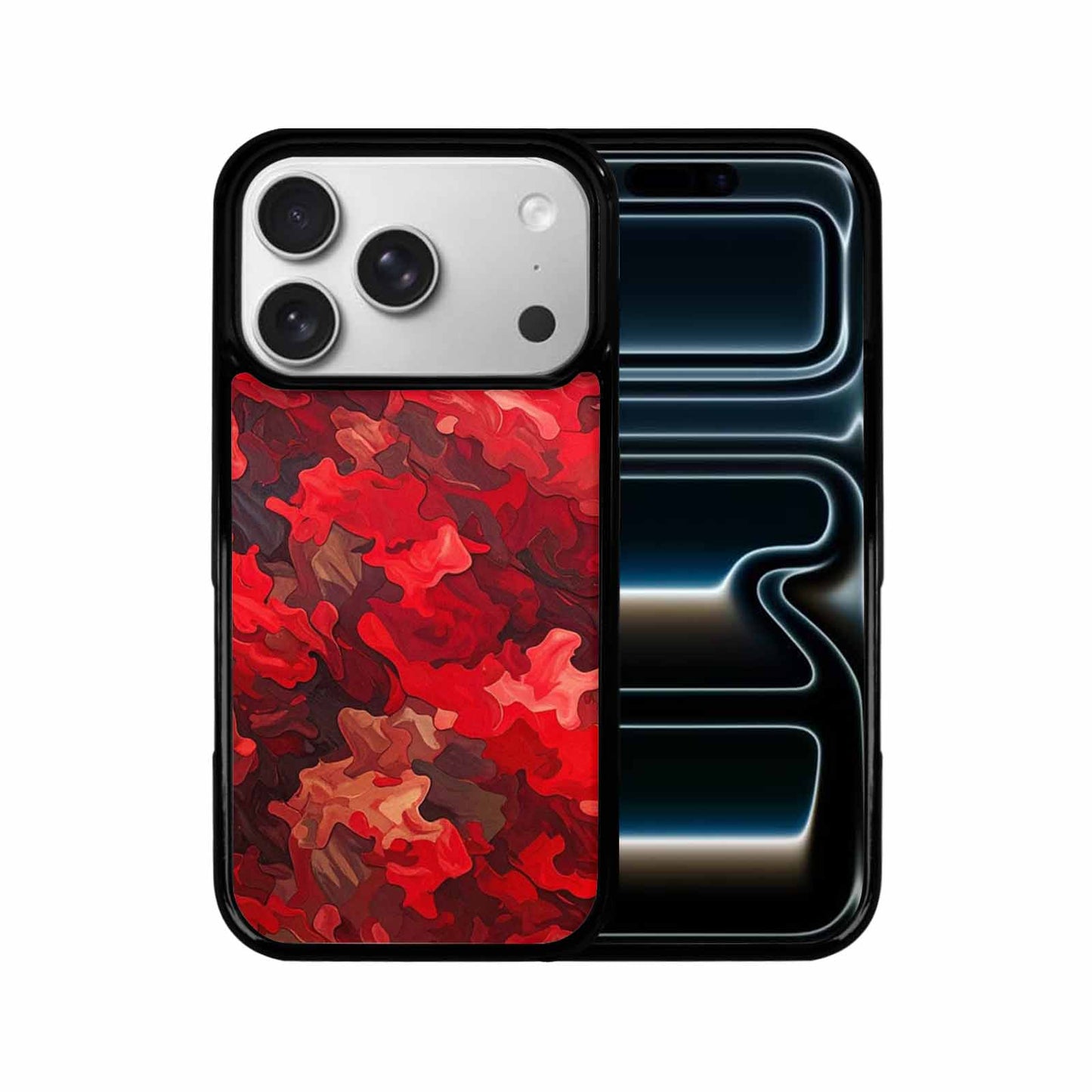 iPhone 17 Pro Case — Small Military Camouflage Blotch Pattern Camo, Unique Phone Case Design