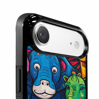 iPhone 17 Air Case — Seamless Tileable Pattern Of Overlapping Cartoon, Custom Phone Case