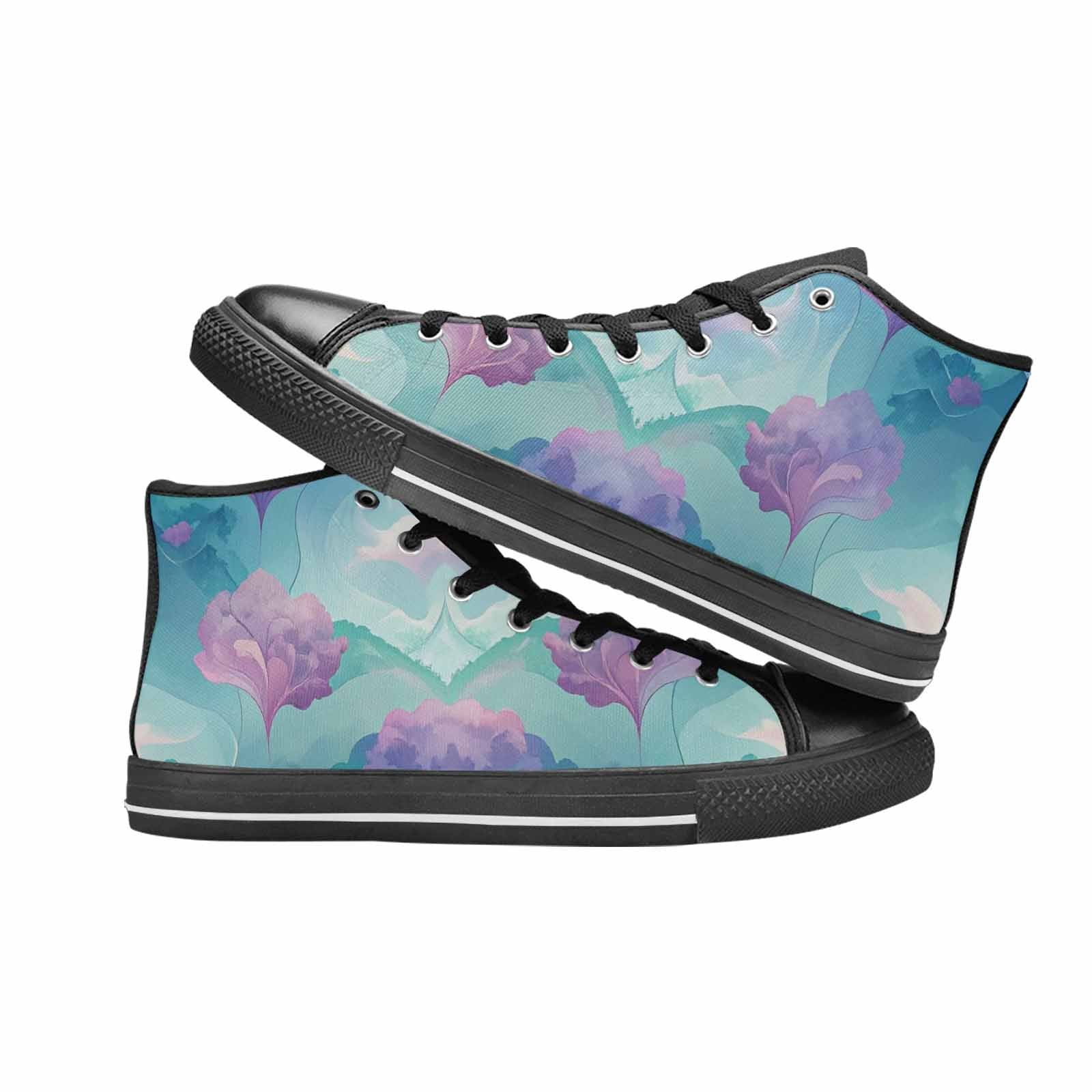 MEN'S Surrealist Dreamscape High Top Canvas Cottagecore Custom Sneakers