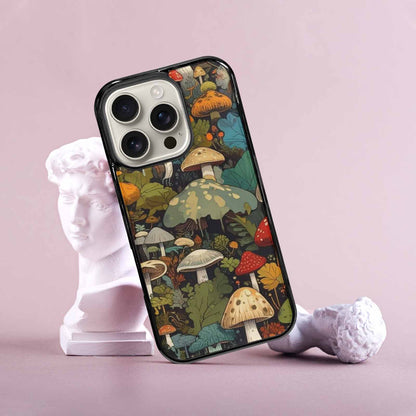 iPhone 16 Pro Case — Mushrooms Camomushrooms Patter Bki Personalized Phone, Original Design Phone Case