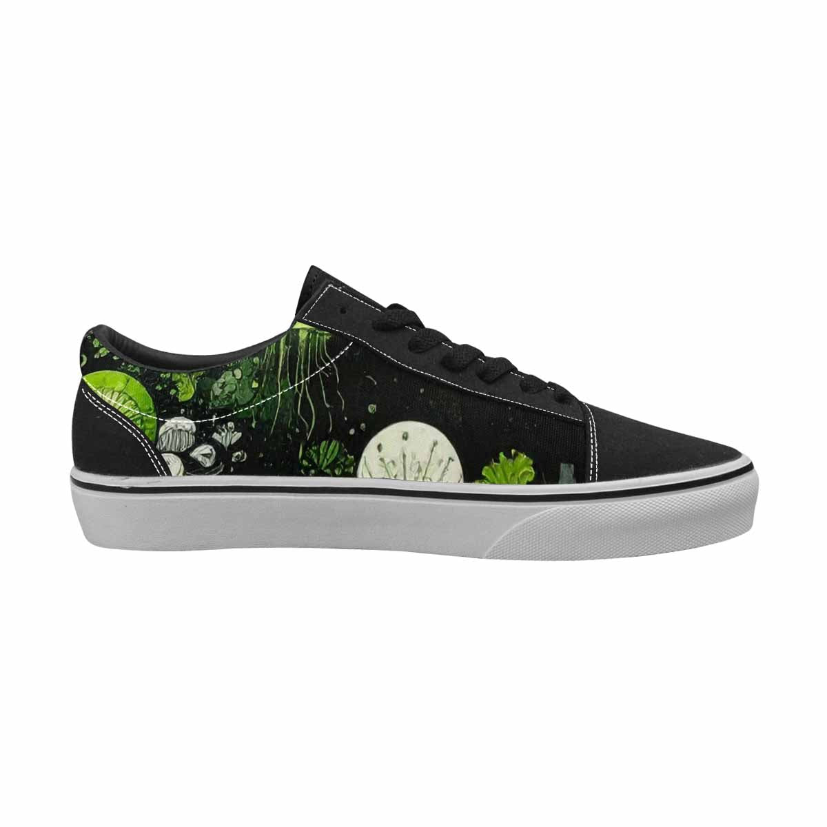 WOMEN'S Sea Creature Burst Lace-Up Canvas Dark Academia Custom Sneakers