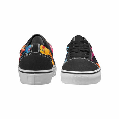 WOMEN'S Skulls (general) Skulls Lace-Up Canvas Aesthetic Custom Shoes