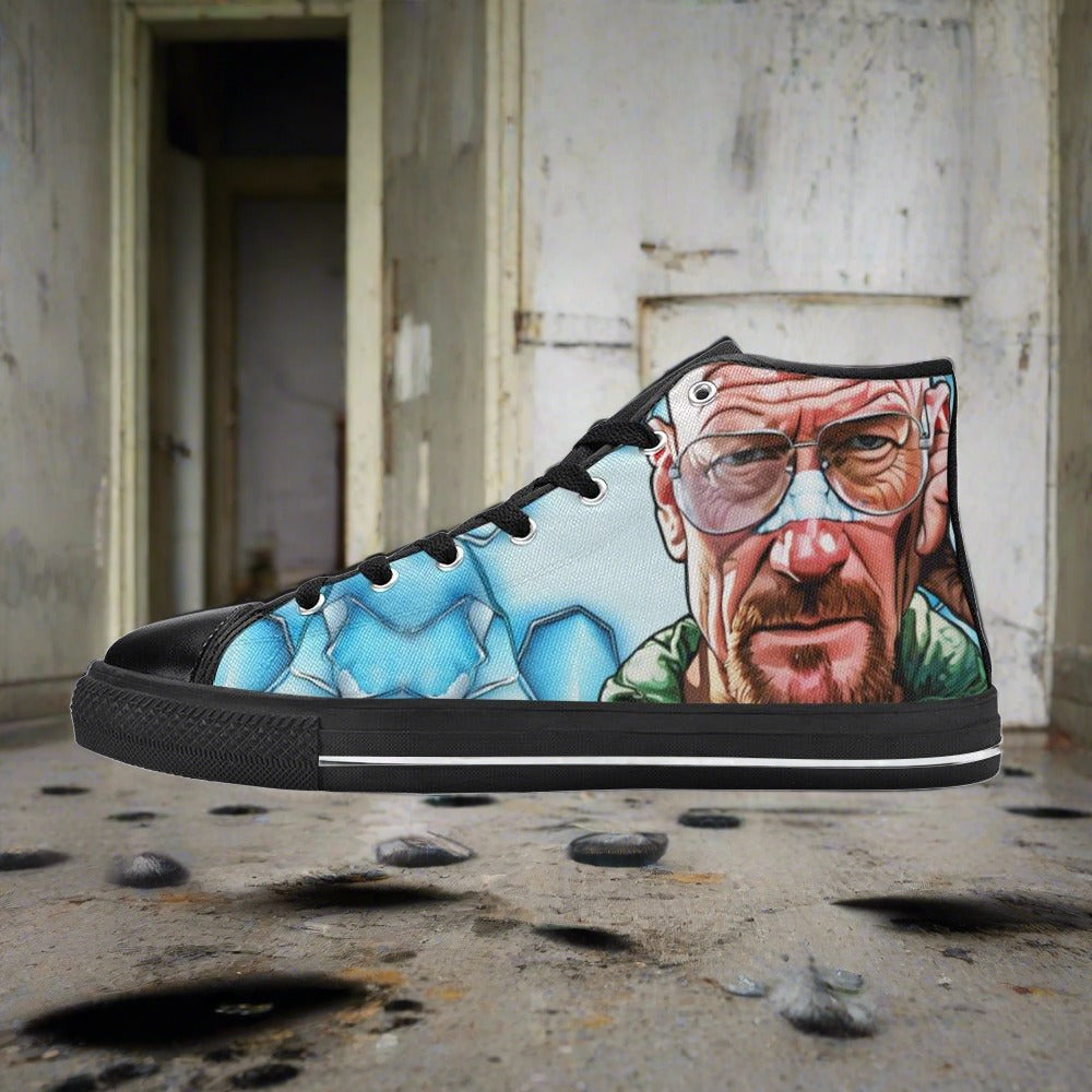 Aztec Blue Gold Vivid WOMEN Bold Art - Freaky Shoes | Custom Art Sneakers