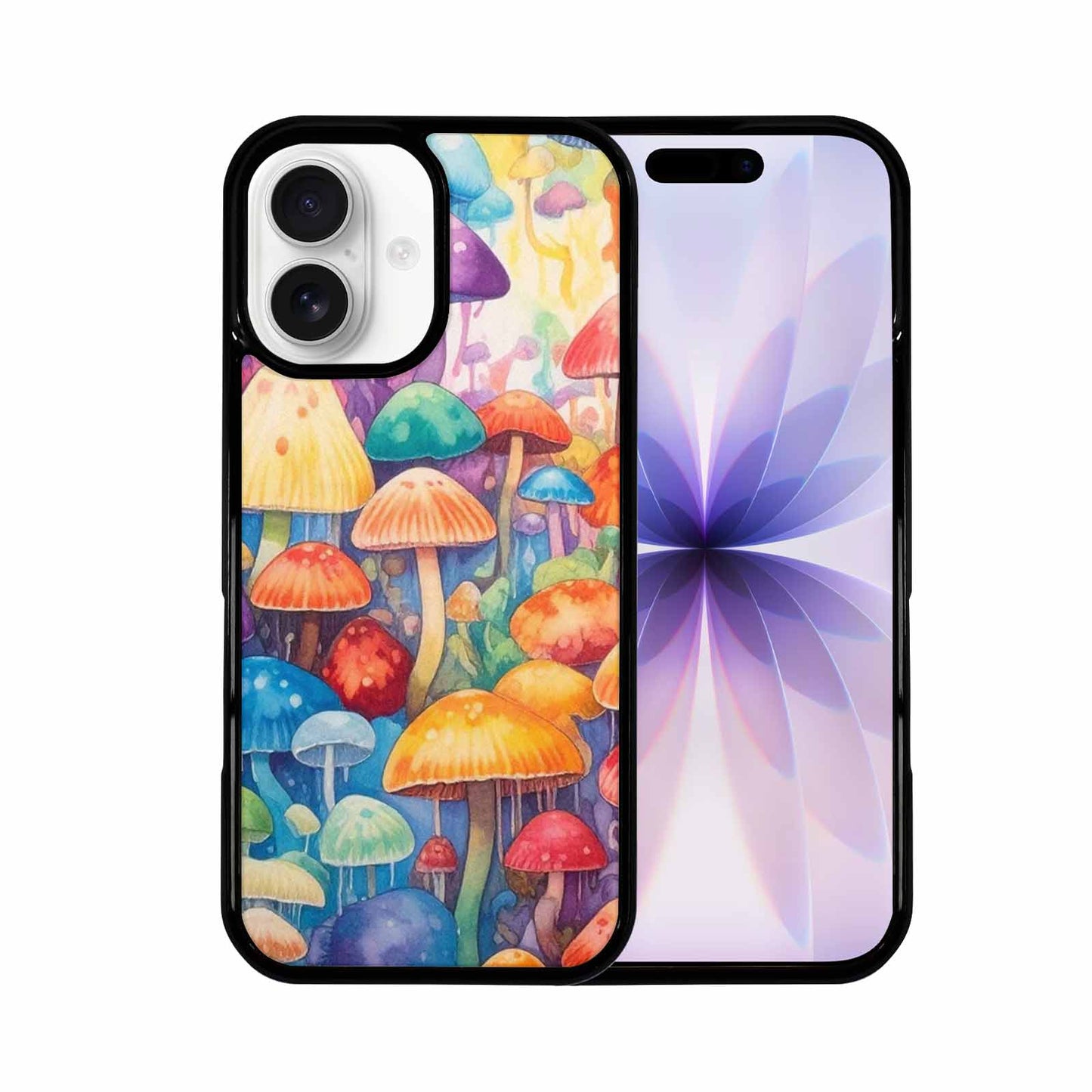 iPhone 17 Case — Mushrooms Tie Dyemushrooms Pat Tie Dye, Custom Made Phone Cover