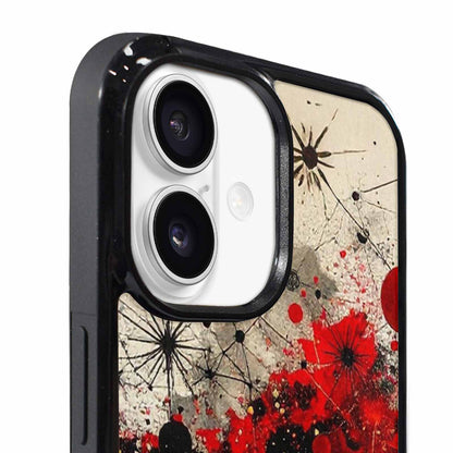 iPhone 17 Case — Black &amp; Red Ink Original Art, Custom Designed Case Cover