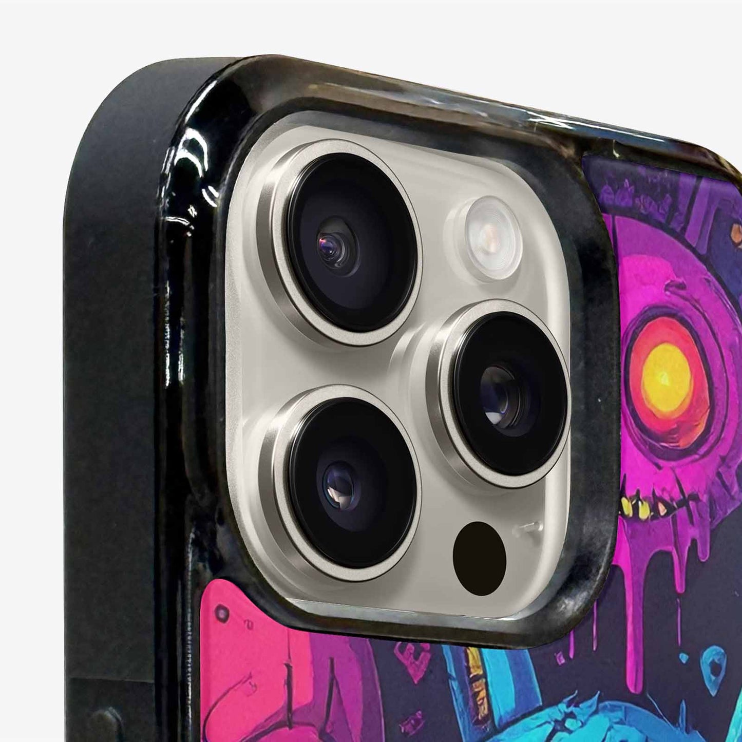 iPhone 16 Pro Case — Mixed Toxic Glow Creature Pattern Hundreds, Custom Made Phone Cover