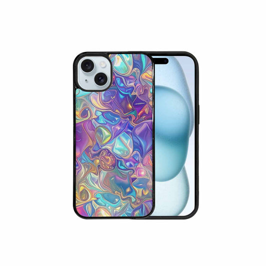 iPhone 15 Plus Case — Holographic Iridescent Shimmer Pattern Hundreds Of, Original Design Phone Case