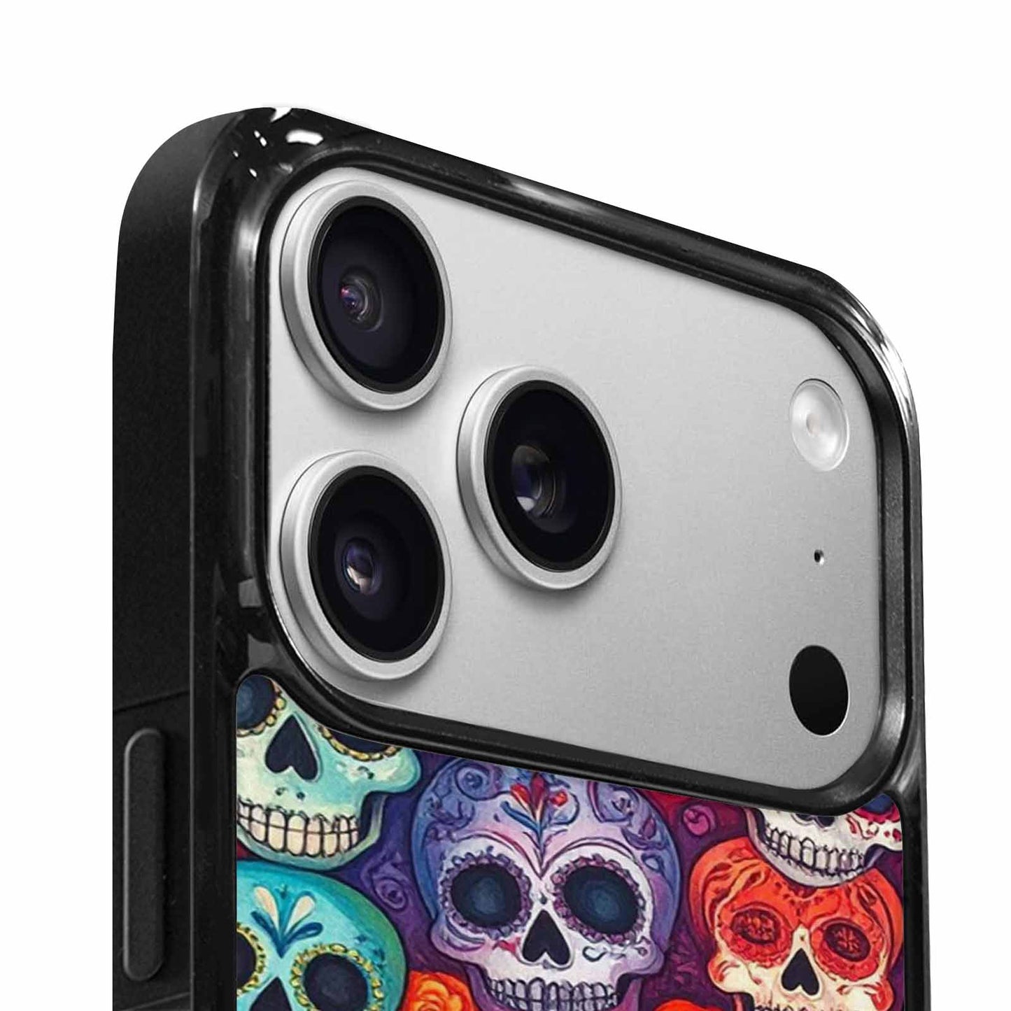 iPhone 17 Pro Case — Small Skull Pattern Randomly Varying Gothic, Custom Designed Case Cover