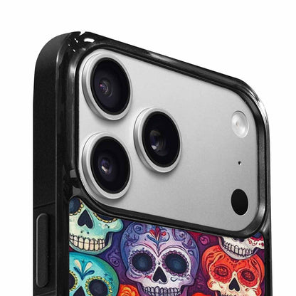 iPhone 17 Pro Case — Small Skull Pattern Randomly Varying Gothic, Custom Designed Case Cover