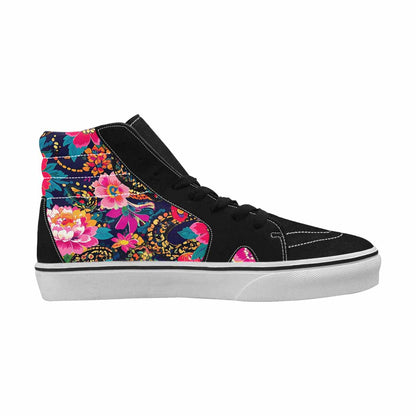 MEN'S Floral Snake Print High Top Canvas Y2K Sneakers