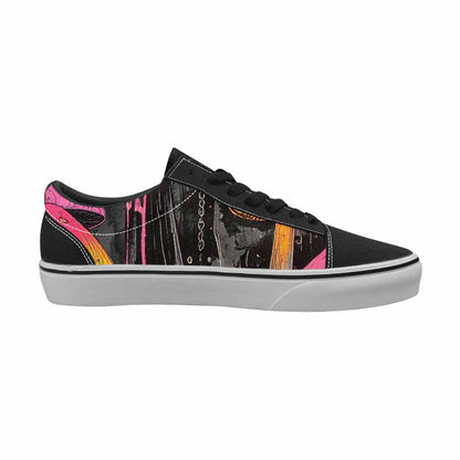 WOMEN'S Rainbow Drip Mushrooms Lace-Up Canvas Surreal Shoes
