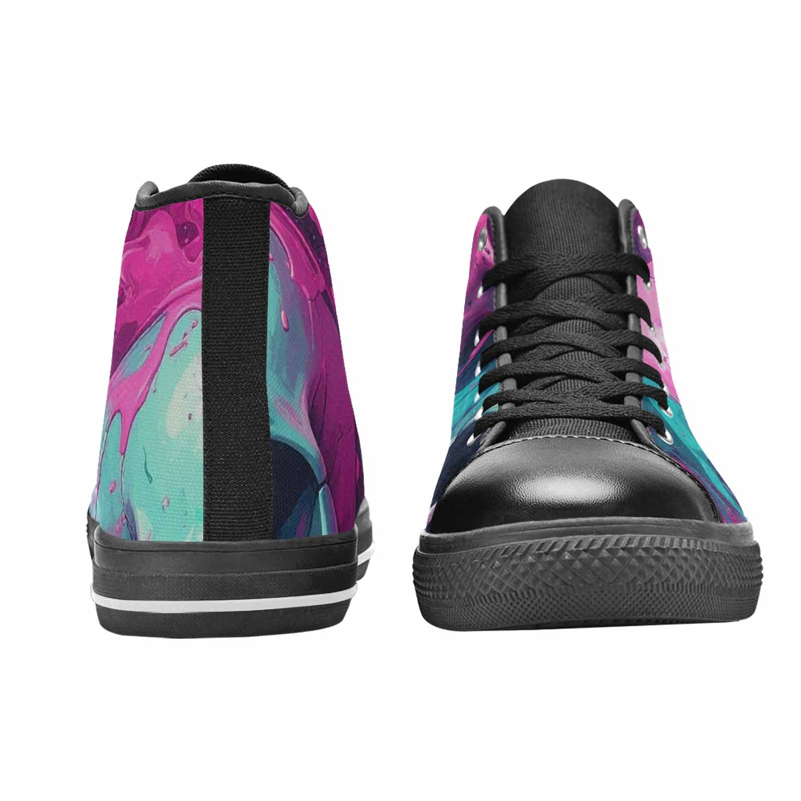 WOMEN'S Thousands Of Skulls High Top Canvas Surreal Shoes