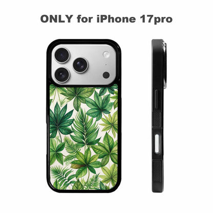 iPhone 17 Pro Case — Small Seven Point Palmate Leaf Floral, Custom Designed Case Cover