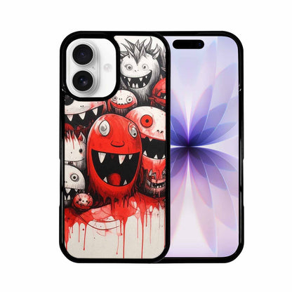 iPhone 17 Case — Black &amp; Red Ink Cartoon Cute, Custom Made Phone Cover