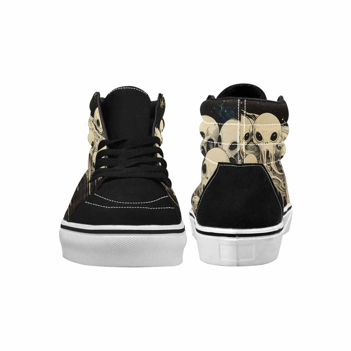 MEN'S Melting Aliens High Top Canvas Cottagecore Sneakers