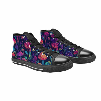 MEN'S Psychedelic Mushroom High Top Canvas Cottagecore Shoes