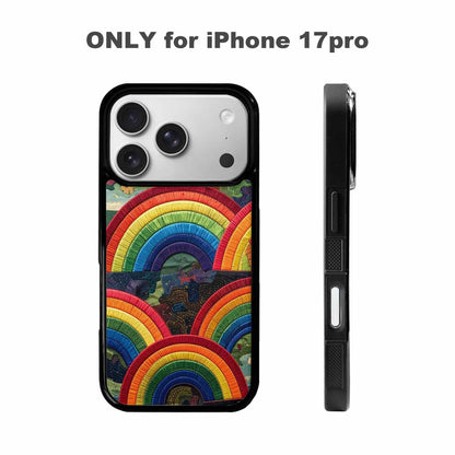 iPhone 17 Pro Case — Vivid Camo Rainbow Arc Camo, Custom Designed Case Cover