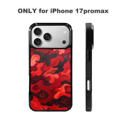 iPhone 17 Pro Max Case — Small Military Camouflage Blotch Camo, Personalized Phone Case