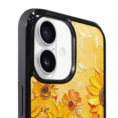 iPhone 17 Case — Impressionist Sunflower Brushstroke Pattern Floral, Original Design Phone Case