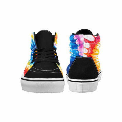 WOMEN'S Tie Dye Drip High Top Canvas Grunge Sneakers