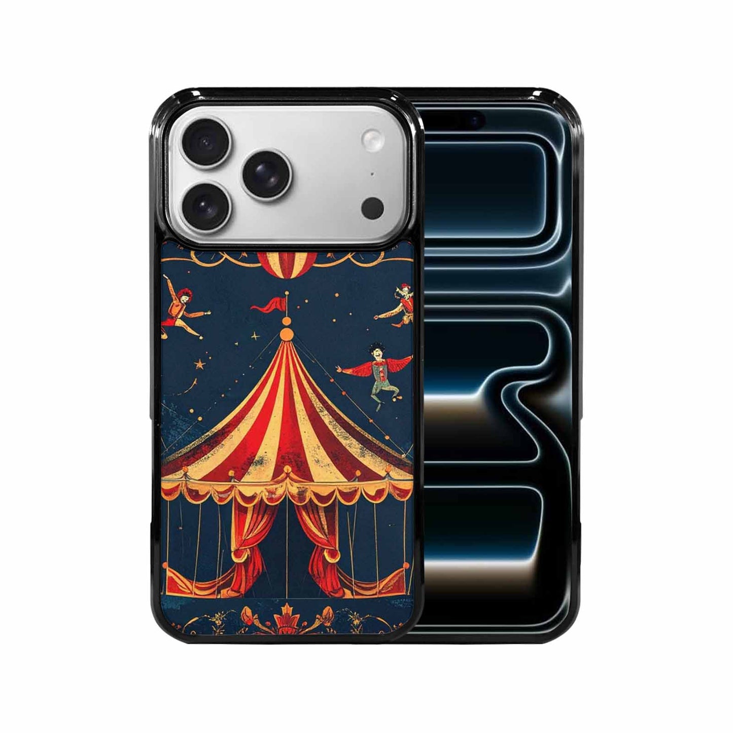 iPhone 17 Pro Max Case — Vintage Circus Art Pattern Retro Vintage, Custom Phone Case