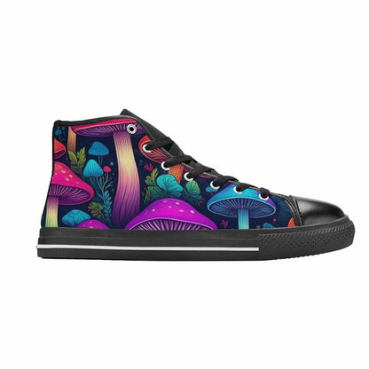 MEN'S Psychedelic Mushroom High Top Canvas Grunge Shoes