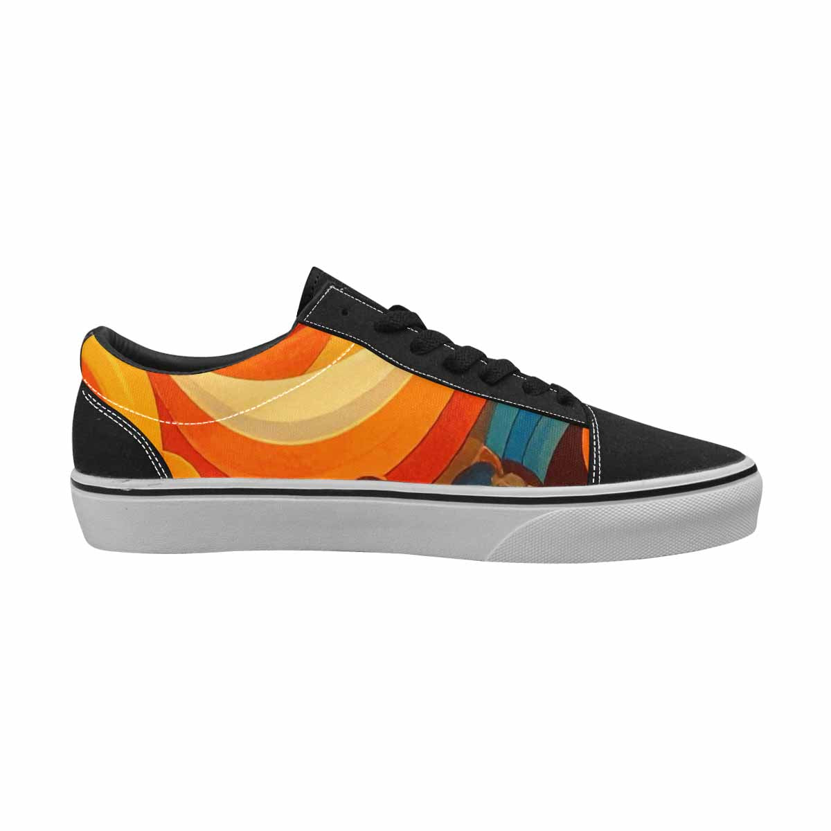 MEN'S Groovy 70S Peace Canvas Lace-Up Vivid Shoes