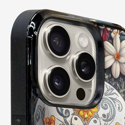 iPhone 16 Pro Case — Greyscale Black And White Dark Black, Original Design Phone Case