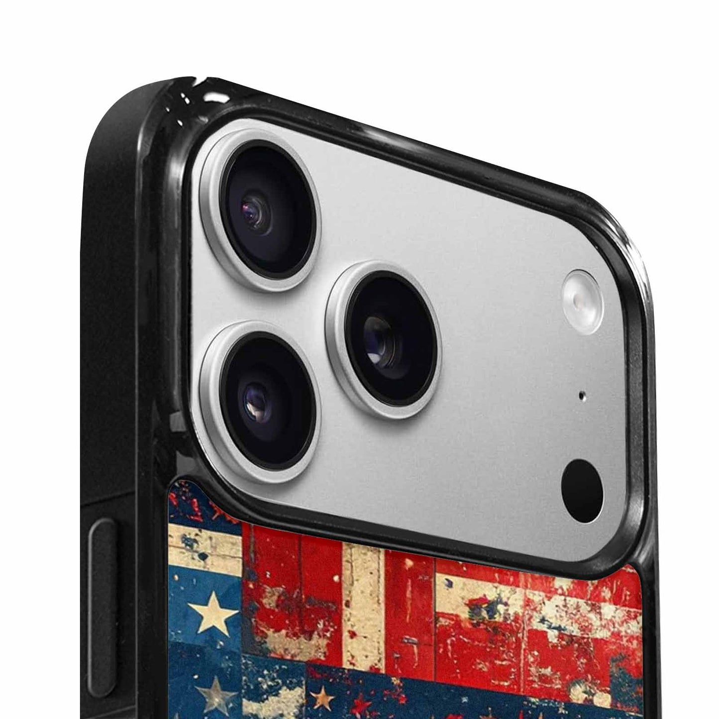 iPhone 17 Pro Max Case — Small American Flag Stars Galaxy Space, Custom Designed Case Cover