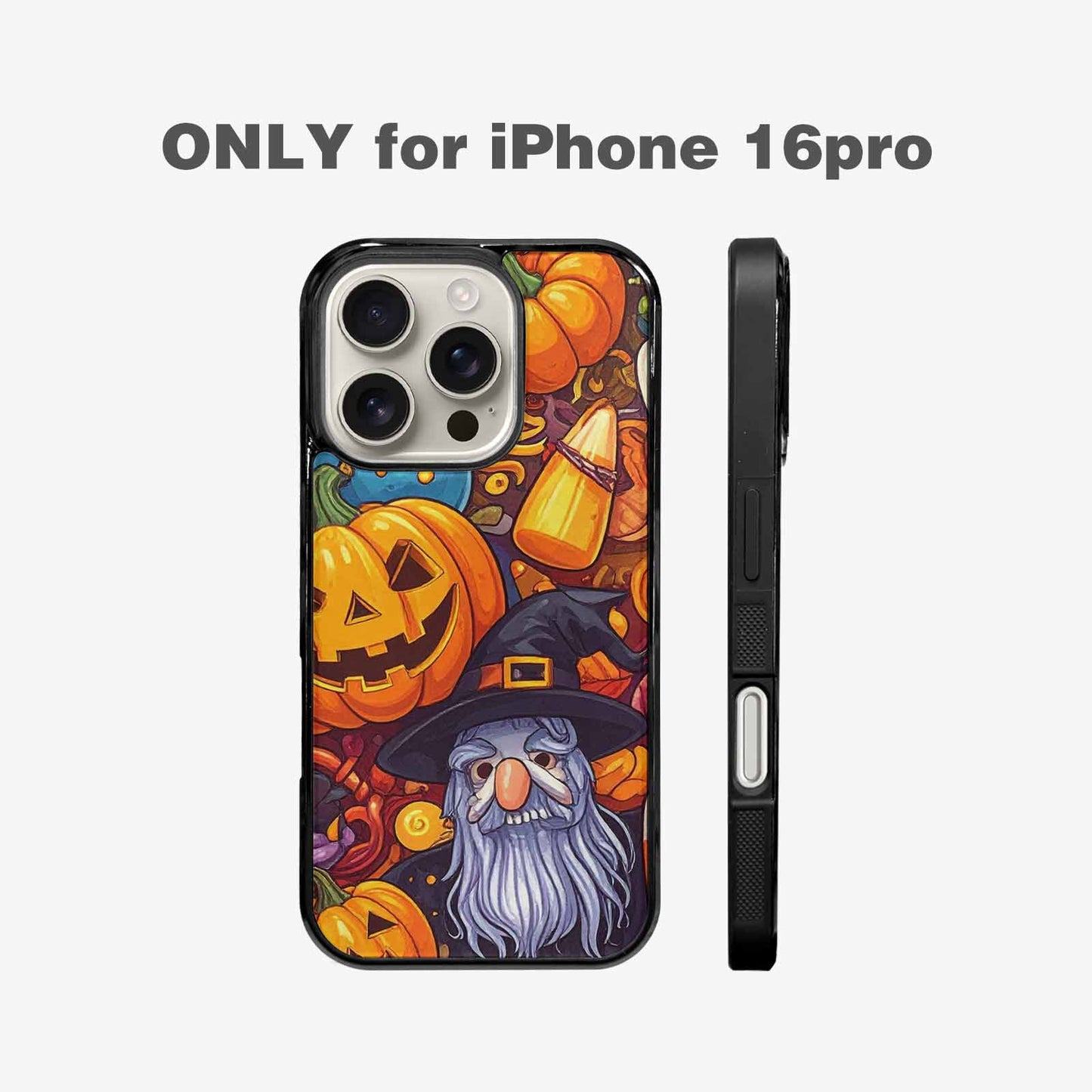 iPhone 16 Pro Case — Halloween Art Print Edge To Edge, Custom Phone Case