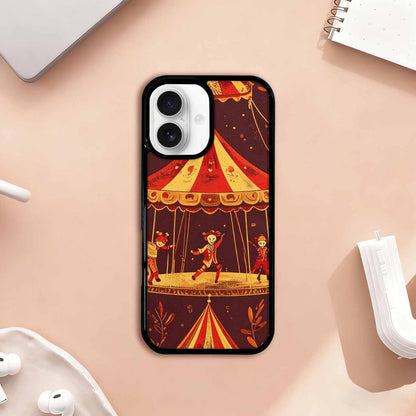 iPhone 17 Case — Vintage Circus Art Pattern Retro Vintage, Custom Phone Case