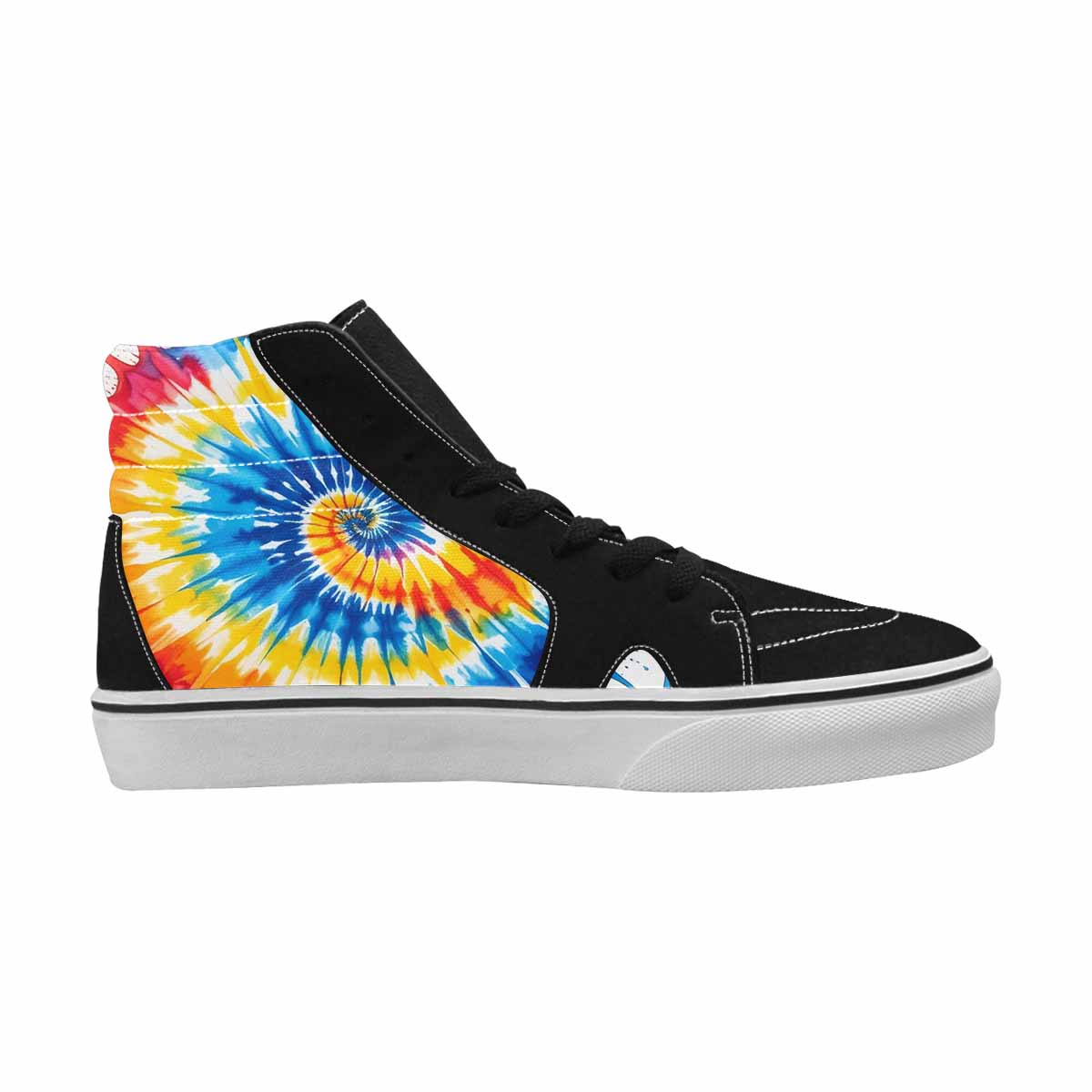 MEN'S Tie Dye Drip High Top Canvas Wallpaper Art Custom Shoes