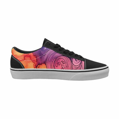 WOMEN'S Tie Lace-Up Canvas Wallpaper Art Custom Sneakers