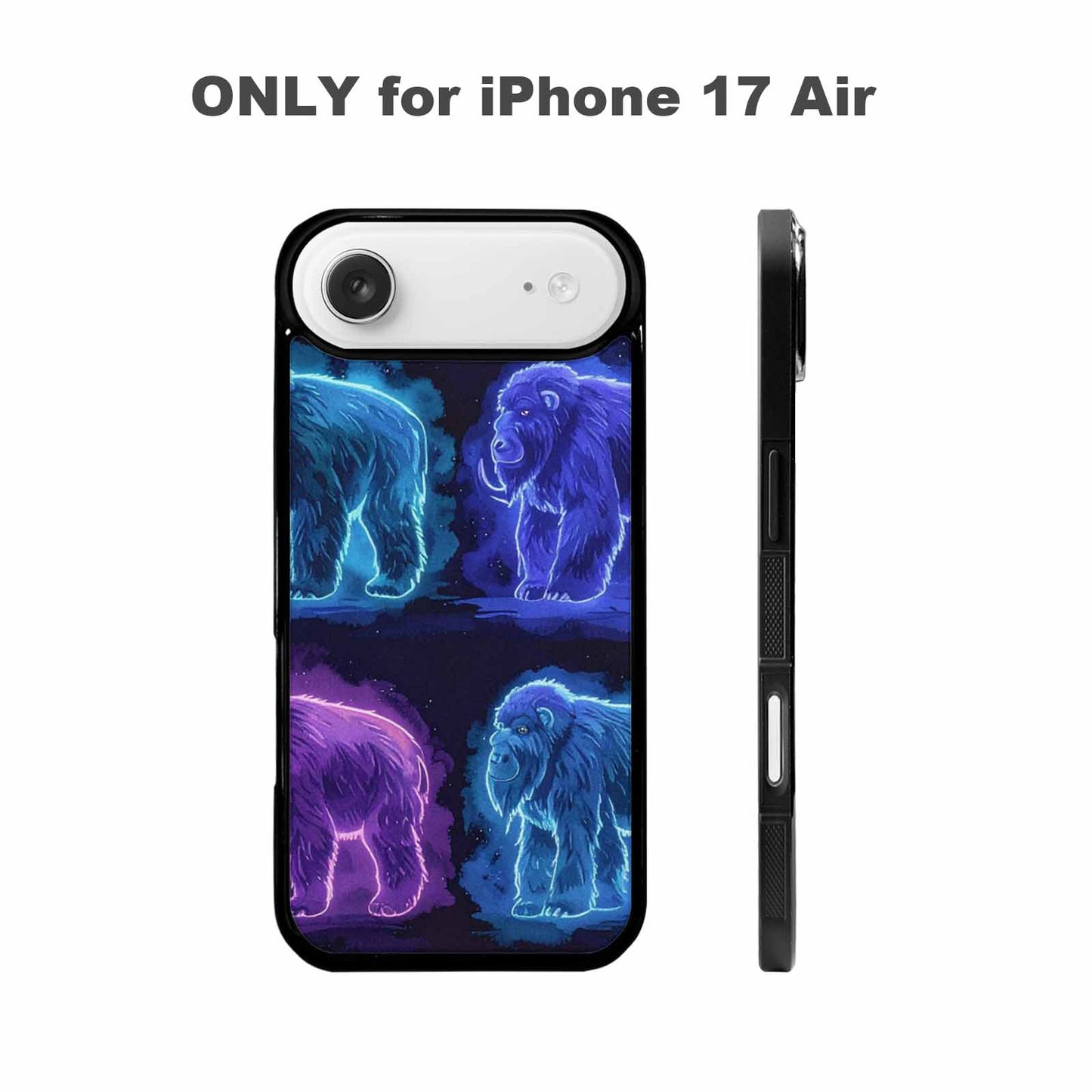 iPhone 17 Air Case — Watercolor Cryptid Folklore Yeti Watercolor Abstract, Custom Made Phone Cover