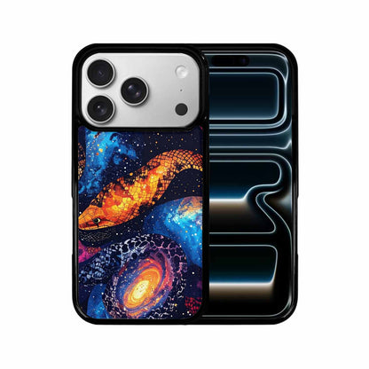 iPhone 17 Pro Case — Galaxy Snake Print Galaxy Space, Unique Phone Case Design
